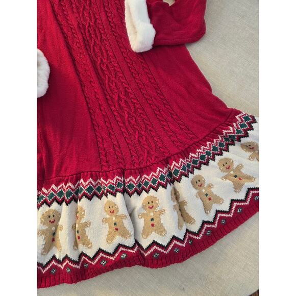 Gymboree Red Fairisle Gingerbread Sweater Dress - Picture 6 of 9